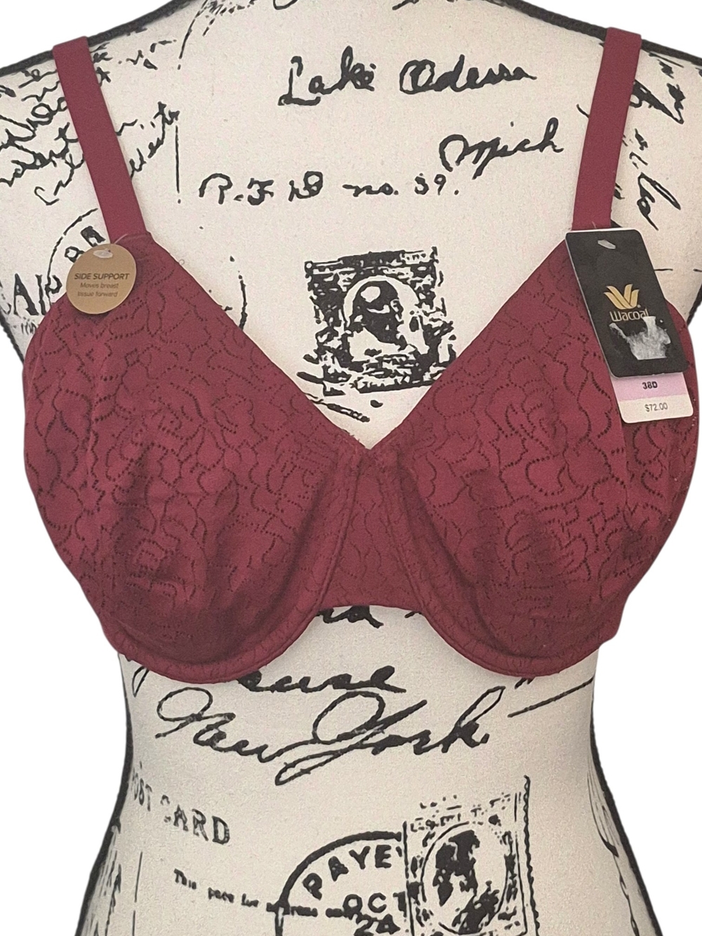 Wacoal Women's Inside Job Full Coverage Underwire Bra Sz 38D - Picture 2 of 6